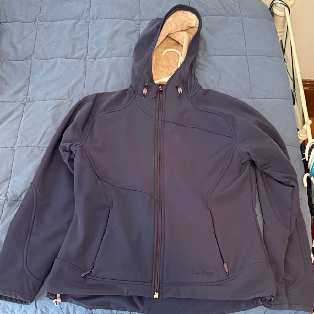 L.L. Bean Beige Fleece Jacket